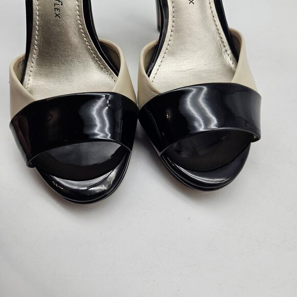 Anne Klein Shoes Womens Size 7 White Black AK7Emsley Ankle Strap Dress Heels - Picture 13 of 13